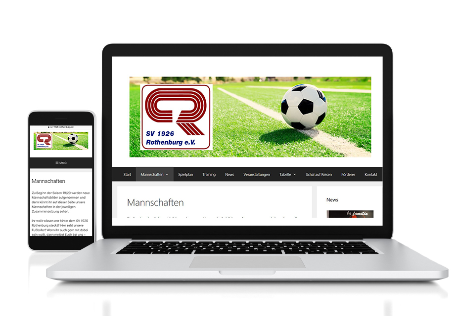 Referenz Erstellung einer Internetseite SV Rothenburg