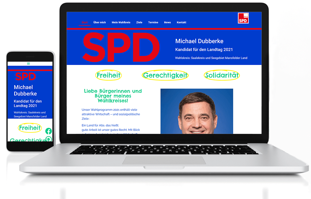 Webdesign Referenz SPD Dubberke