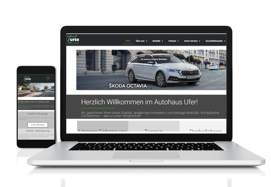 Referenz Webdesign Autohaus Ufer